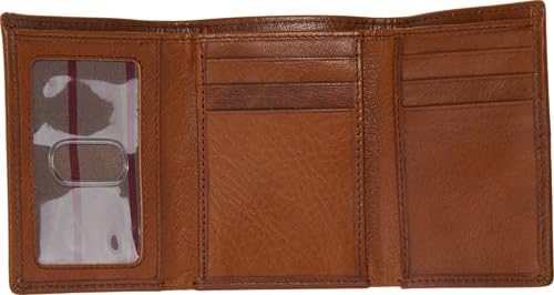 Rawlings | Men's Trifold Wallet Collection | Genuine Leather | Multiple Styles & Colors - color: Brown | Home Run Collection