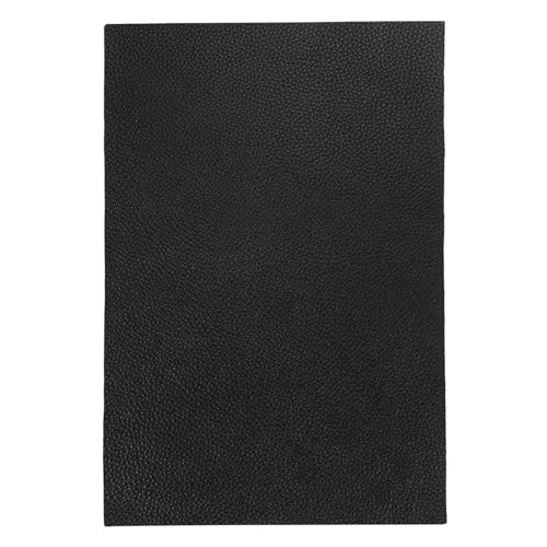 MECCANIXITY Top Grain Leather Sheet 11.8 x 7.9 Inch Natural Cow Leather 0.8mm Fabric Pieces for DIY Craft Furniture Office Belts Notebook Covers, Black - color: Black, size: 0.8mm