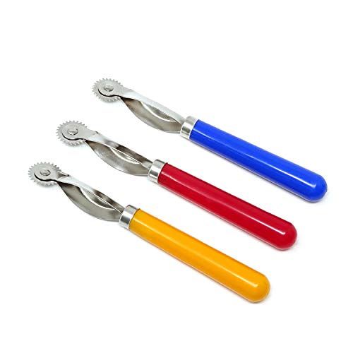 "Honbay 3PCS Plastic Handle Tracing Wheel Craft Sewing Tool, Random Color"