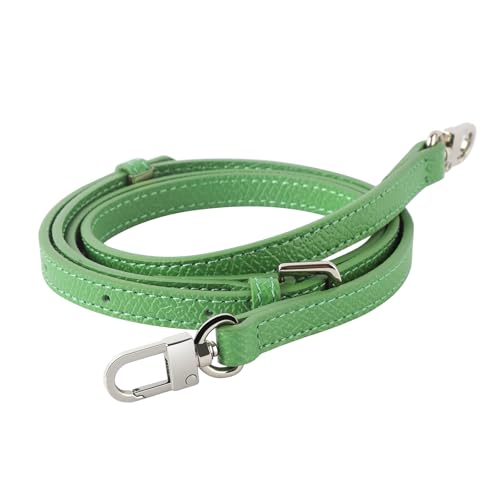 Purse Straps Replacement, Leather Handbag Crossbody Shoulder Strap Kit Adjustable for Mini Longcamp Tote Bag Women - color: LightGreen