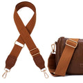 Purse Strap, 1.5" Cowhide Head Wide Shoulder Bag Strap Adjustable Replacement,Jacquard Embroidery Crossbody Bag Straps - color: Brown02