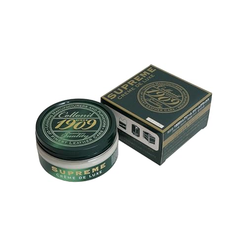 Colonil 1909 Supreme Cream Deluxe Leather Care, Waterproof, Stain Resistant, Nutrition, Moisturizing, Coating, Polishing, Shoes, Bag, Wallet, Men's, Colorless, 100ml