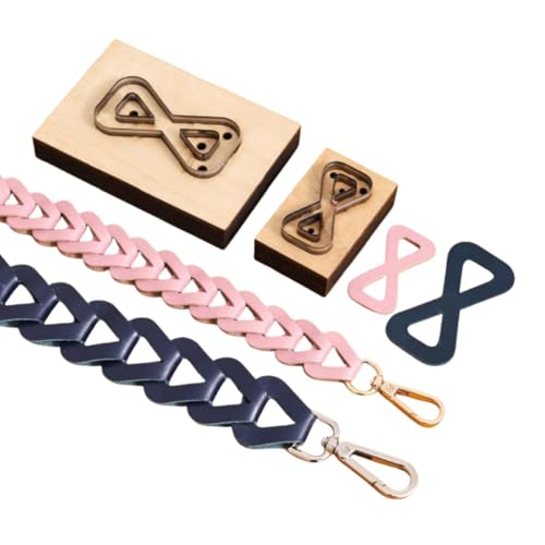 2Pcs Bow Shape Leather Cutting Die Set, Backpack Strap Punching Mold, DIY Metal Die Cutter Tool for Leather Crafts & Art Projects - color: PG218E