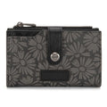 Wrangler Wallet for Women Bifold Card Holder with Zipper and ID Window - color: Sunflower-Black