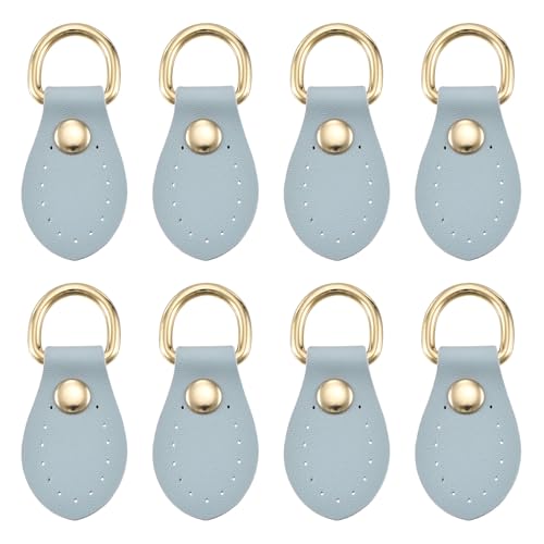PATIKIL Purse Strap Mount Hook, Sew on Leather Buckle Bag Side D Ring Clips Replacement Clasp - color: Blue
