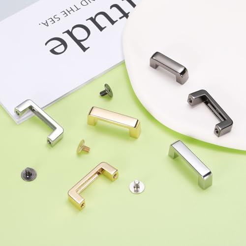 uxcell Metal D-Ring Connector Buckles, Alloy Right Angle D-Ring Chain - size: 2.8 x 0.6cm