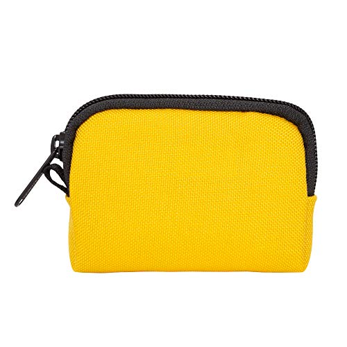 Manhattan Portage CORDURA® Coin Purse With Zipper Closure Pouch Eclectic Colors Credit Card ID Card Jewelry Keys Water Resistant Gift Everyday Carry - color: Mustard
