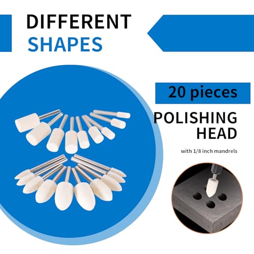 110PCS Polishing Buffing Wheel for Dremel Polishing Kit | Polishing Wheel for Dremel Tool Accessories, with 1/8" Shank Jewelry Metal Buffing Wheels