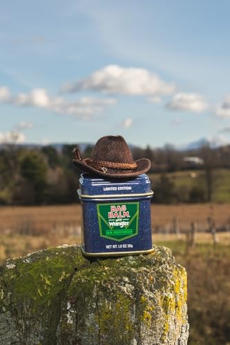 Bag Balm Vermont's Original Skin Moisturizer - Full Body Hydrating Skin Care: Dry Hands, Lips, Face, Feet & More - Unscented, Cruelty & Paraben Free - Day & Night, Men & Women (Wrangler, 3-Pack) - size: 1 Ounce (Pack of 3)