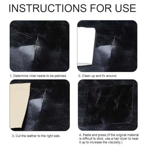 Leather Repair Patch, Creamy White, 3x60 Inch, Self Adhesive, Leather Repair Tape for Furniture, Car Seat Repair, Couch Repair - color: Creamy White, size: 3x60inch