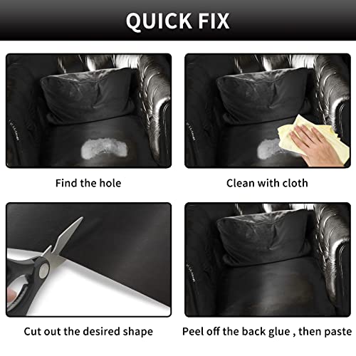 Numola Leather Repair Patch, 8×11 Inch Self-Adhesive Dark Brown | Vinyl Repair Tape; Fixes Scratches, Holes, And Tears; Ideal For Couch, Car Seat, Sofa, Chair, Diy Upholstery; First-Aid - color: Dark Brown, size: 8×11inch