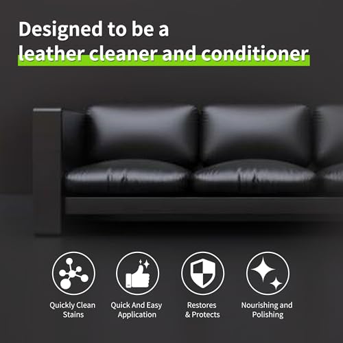 Leather Cleaner Conditioner Car Interiors Care Kit Seat Purses Bags - color: Clear Spray & Condiction Spray