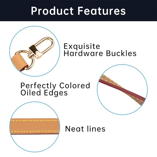 Shoulder Strap for Speedy 30 Bag | Leather Strap for Speedy 30-Honey Patina