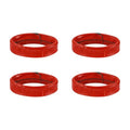 HARFINGTON Leather Watch Band Loops Replacement Watch Strap Holder Retainer Wristwatch Strap Fastener Rings for Wristband - color: Red, size: 14mm
