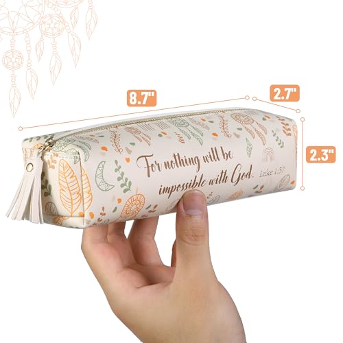 Mr. Pen- PU Leather Pencil Case, Boho Style - color: Boho
