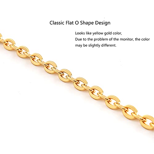 Xiazw Mini Copper Purse Chain Shoulder Crossbody Strap Bag Accessories Charm Decoration - color: Bright Gold, size: 26''