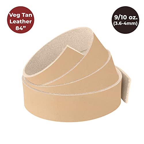 #2 Vegetable Tan Import Cowhide Leather Strip 8/9 oz Size: 3-1/2"x50" - size: 3-1/2"x50"