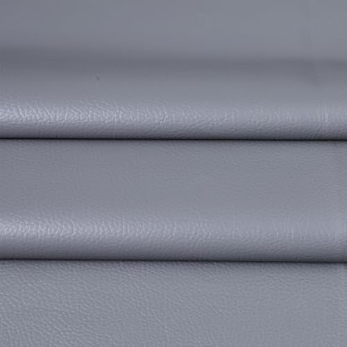 Marine Vinyl Upholstery Faux Leather Fabric, 2 Yards Gray | Marine Grade Faux Leather Vinyl by the Yard, Waterproof, Soft & Durable, for Boat, Furniture Upholstery, DIY Sewing Crafts - color: Dark Gray, size: 2 Yards 55" x 72" (Pre-cut)