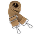S&loyoe Thickened Solid Color Purse Straps Replacement Crossbody Bag Strap Adjustable Wide Guitar Straps for Handbags 1.5inch - color: Khaki Silver Buckle