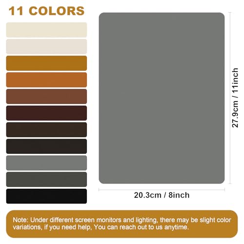 IANZE 2Pcs Leather Repair Patch, Self Adhesive Leather Repair Patch for Car Seats, Couches, Furniture, Sofa, Handbags, Office Chair (Light Grey) - color: Light Grey