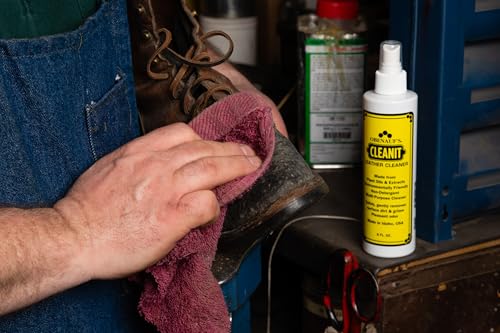 Obenauf's Leather Care Essentials Kit - 4oz Heavy Duty Leather Preservative - 8oz Leather Oil Leather Conditioner - 8oz Cleanit Leather Cleaner - Horsehair Brush - Cleaning Cloth