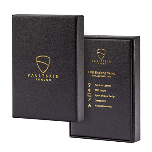 Vaultskin CHELSEA Slim Leather Card Wallet for Men, RFID (Brown) - color: Brown