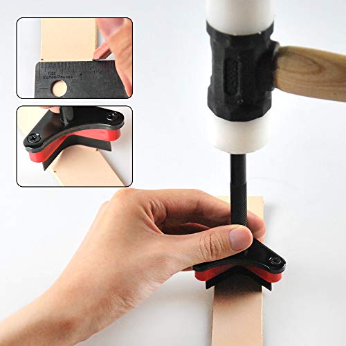 OWDEN Professional 3Pcs.Leather Belt End Cutter Punch Set, Triangle Shaped. - color: Triangle Shaped