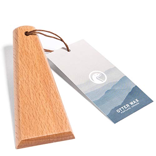 Otter Wax Waxed Canvas Smoothing Tool | Polished Hardwood Applicator for Fabric Waxing, Seam and Edge Cleaner, Leather Crevice Tool for Jackets, Hats, Bags, Boots