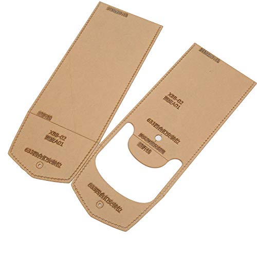 Pencil Bag Templates, Acrylic Stencils Clear Sewing Templates Tool for Leather Pen Bag DIY Hand Craft Projects