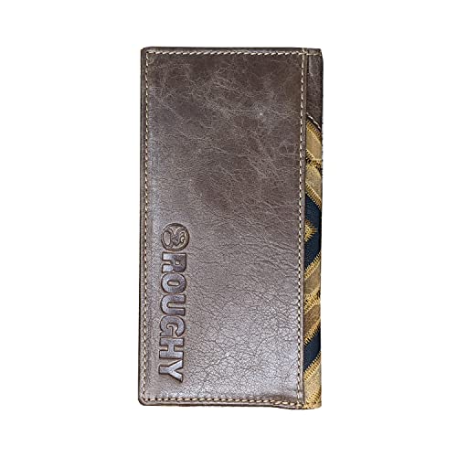 HOOEY Leather Men's Western Rodeo Wallet (Patchwork - Red/Black) - color: Patchwork - Red/Black