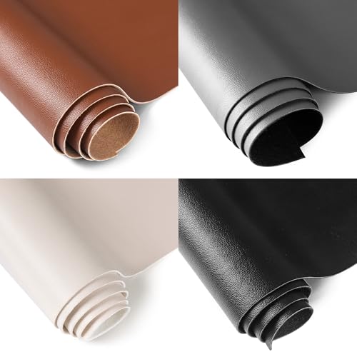 Marine Vinyl Fabric, Upholstery Faux Leather Fabric by The Yard, 0.95 mm Thick PU Leather Sheets for Sofa Chairs Handbags Hair Bows Earrings Crafts (3 Yards 108''X 54'', Black) - color: Black, size: 3 Yard