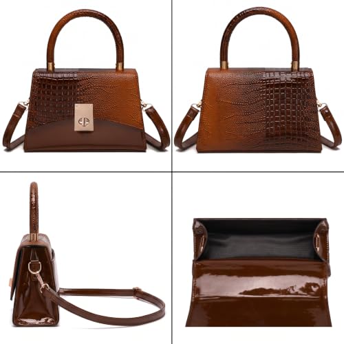 JHVYF Women Small Crossbody Bags Shoulder Bag Classic Satchel Handbags Ladies Cute Purses Satchels bag mini purse for women - color: 1#brown