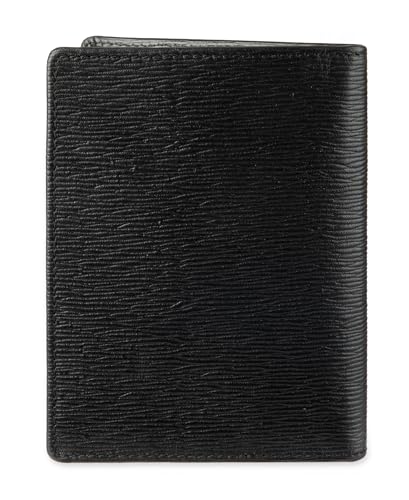 Calvin Klein Men's Wallet Sets-Minimalist Bifold and Card Cases - color: Black Passport