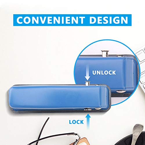Single Hole Puncher, 1/4" Hole, Blue, 20 Sheet Capacity, 1 Pack | Metal Paper Punch with Skid-Resistant Base, for Paper, Chipboard, Art Project - color: Blue