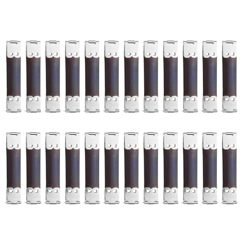 uxcell 24Pcs Metal Internal Flex Frame, 7cm/2.8" Coin Purse Frame Handbag Hinges Clip for Wallet Bag DIY Craft Sewing Purse Making, Silver - size: 2.8"