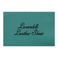 HARFINGTON Laserable Leather Sheets 18" x 12" x 0.04" Non-Adhesive Engraving Leatherette Sheets Laserable Leather Hat Patch for DIY Caps Jackets Backpacks Clothing, Green Blue/Black - color: Green Blue/Black