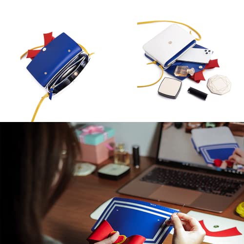 Bag Making Kit, Anime Sailor Cosplay Bowknot withTools, Shoulder Bag Kit | Purse Making Kit, Leather Anime Messenger,Kawaii Purse & Handbag, Accessories Bag Making Kits for Women, Semi-Finished