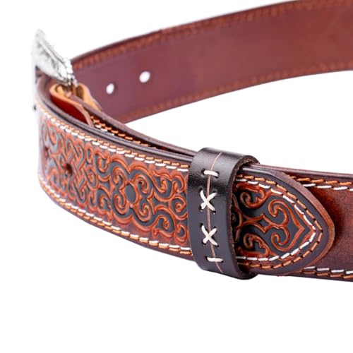 1.5"(38mm-40mm) Belt Loop Keeper Men's Leather Belt Loop Keeper | Belt Loop Keeper Replacement Belt Loop Belt Loop Leather Men's Leather Belt Loop Keeper - color: Coffee