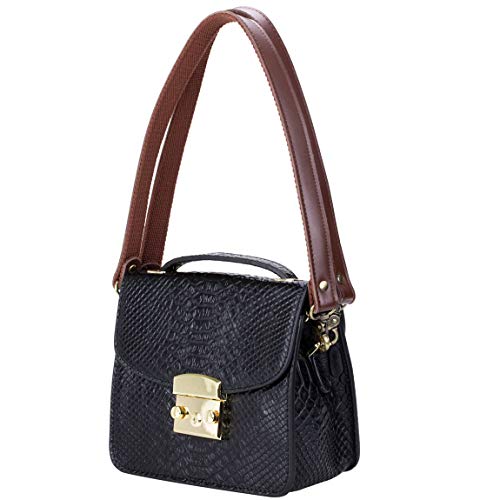 Allzedream Genuine Leather Purse Strap Sewing Canvas Replacement Handbag Shoulder Bag 2 Pcs - color: Coffee