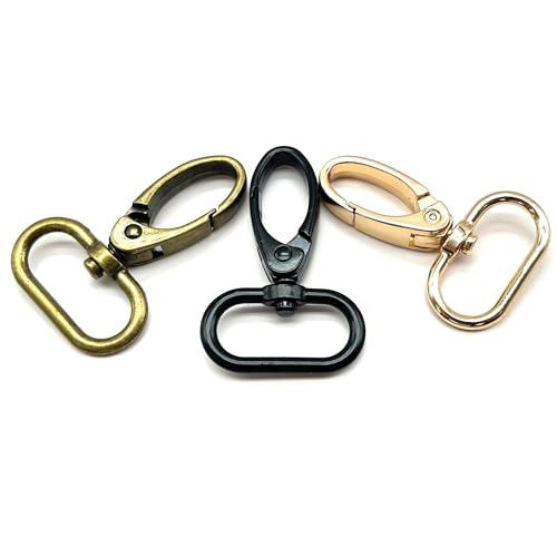 Swivel Lobster Clasps 1 inch 40pcs for Purses Bag Antique Bronze | 1" Metal Swivel Snap Hooks for Handbag Luggage Crossbody bag Hardware Webbing Dog Collars Keychain Lanyard Strap Craft Making - color: ANTIQUE BRONZE, size: 1 inch