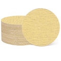 HARFINGTON 100 Pcs 3 Inch Sanding Discs 80 Grit Yellow Aluminum Oxide - size: 3 Inch(80 Grit)