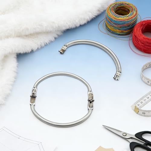 4 Pcs Purse Frame, 9 inch U-Shaped Aluminum Kiss Clasp, Kiss Lock Clasp Bag Frame, Inner Kiss Clasp for DIY Handbags, Tote Bags, Sewing, and Crafts