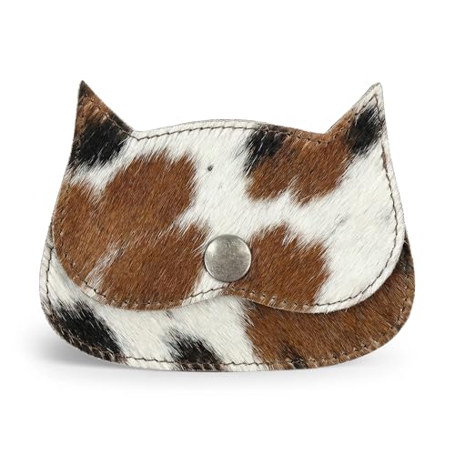 Hide & Drink, Cat Shape Wallet Handmade from Full Grain Leather - Furry - color: Furry