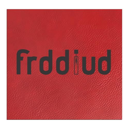 Laserable Leather Sheets, 12" x 24"Laserable Leatherette Patch(Red/Black) | CO2 Laser Engraving Supplies, Faux Leather for Crafting Tools, Leather Wallets - color: Red/Black