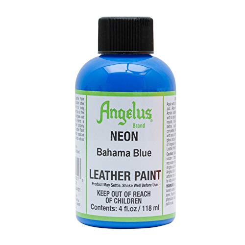 Angelus Leather Paint 4 oz Neon Bahama Blue