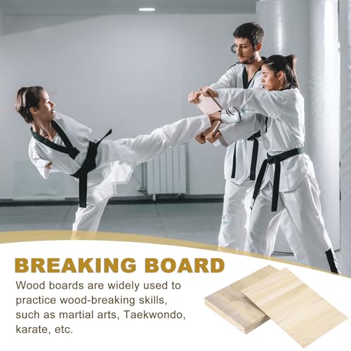 PATIKIL Wood Breaking Board Karate Martial Arts Boards Wooden Kick Board Training Accessory for Adult Taekwondo Punching Karate Practice Performing - size: 0.3mm