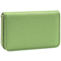 Business Card Holder，PU Leather Business Card Case Color Printing Pattern Card Holder Wallet，Pockets Magnetic Credit Card Holders for Men and Women - Banana Green - color: Banana Green