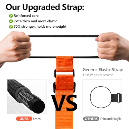 Adjustable Luggage Connector Straps for Suitcase 2-Pack (Black) | Add A Bag, Connect 2 Suitcases, Hang Coat/Scarf, Elastic Bungee Belt, Secure Carry-on Travel Essentials, Lightweight 36g - color: Black, size: 2 Pack