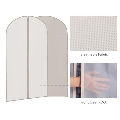 Zilink Hanging Storage Bags for Clothes Garment Bags for Storage 43 in - size: 43"-8Pack