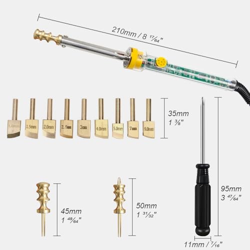 DUEBEL Electric Leather Heat Edge Creaser Machine Sealing Stamping Heater AC 100-230V Leather Grooving Tool Leatherworking DIY Leather Edge Polishing Tool
